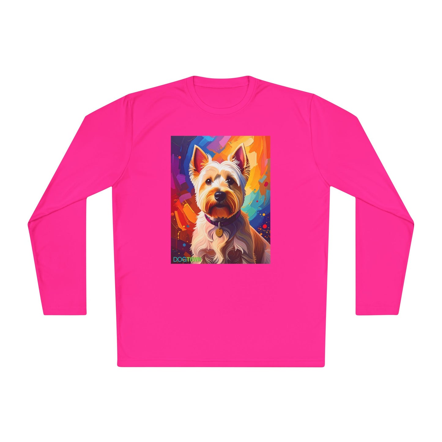 Pup Art Canvas Sport Long Sleeve Tee (West Highland White Terrier (Westie))