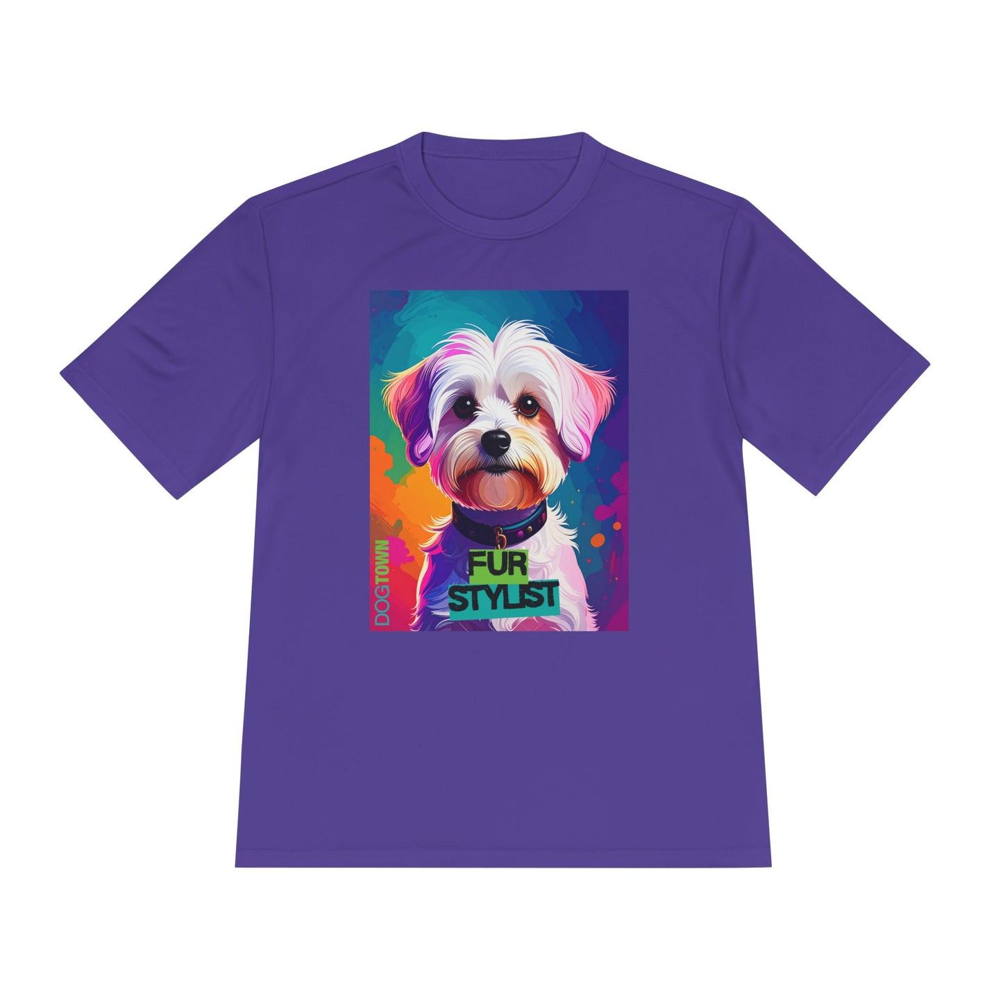 Dogtown Fur Stylist Groomer Shirt (Colorful with Havanese)