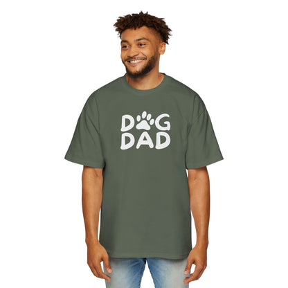Dog Dad Heavy Oversized Tee, Perfect Gift for Dog Lovers, Casual Comfort, Father's Day, Pet Parent Apparel