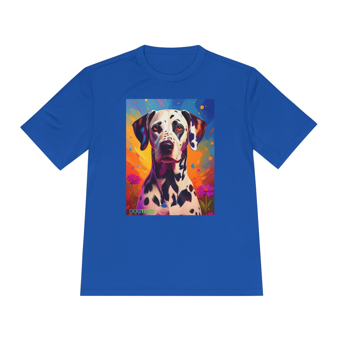 Pup Art Canvas Unisex Moisture Wicking Tee (Dalmation)