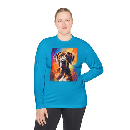 Pup Art Canvas Sport Long Sleeve Tee (Great Dane)