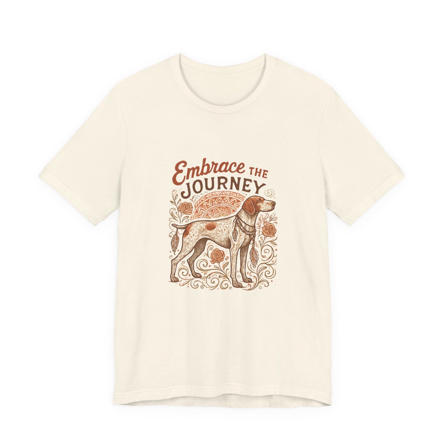 Dogtown Boho Revival "Embrace the Journey" Unisex Jersey Tee (German Shorthaired Pointer)