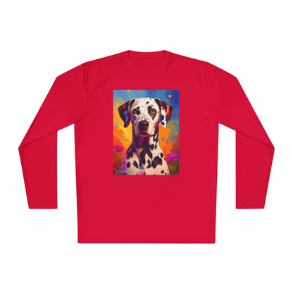 Pup Art Canvas Sport Long Sleeve Tee (Dalmation)