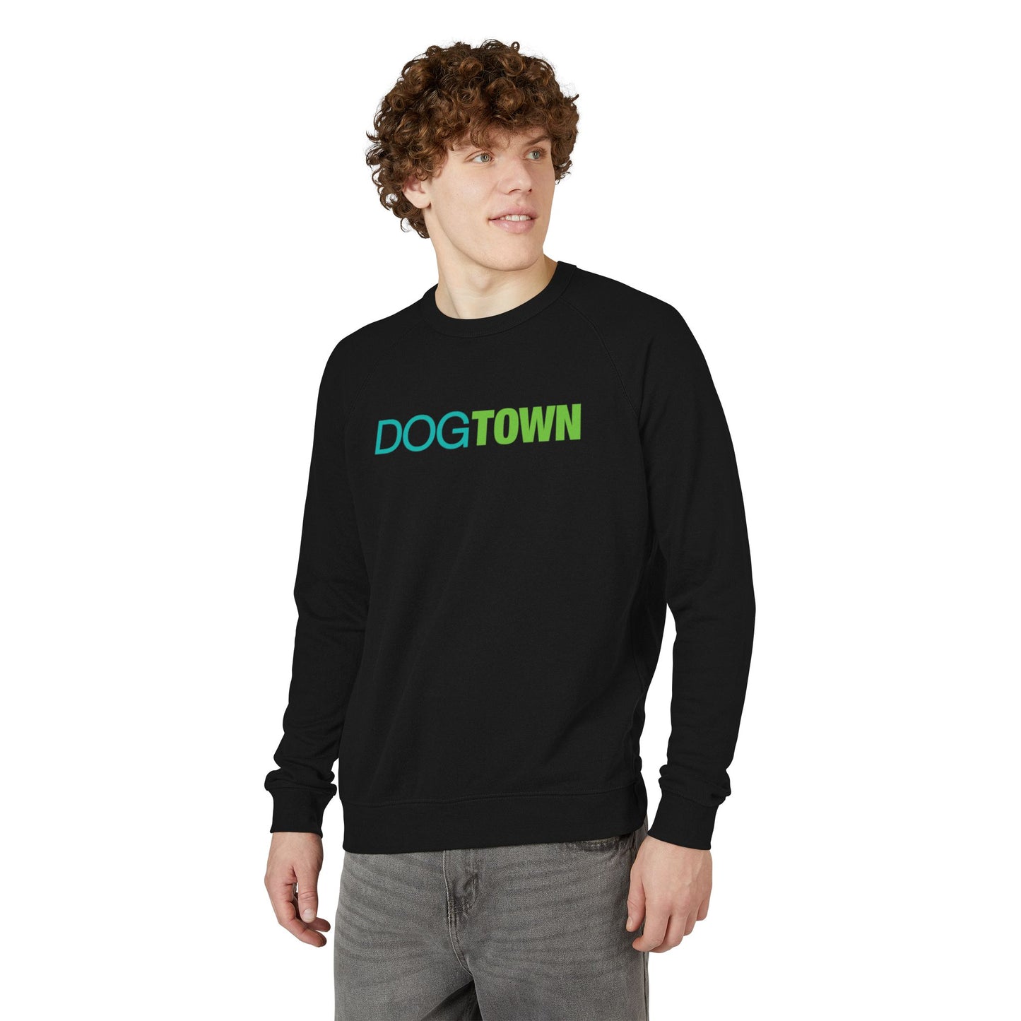 Dogtown Unisex Raglan Cozy Crewneck Sweatshirt