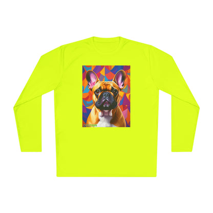 Pup Art Canvas Sport Long Sleeve Tee (French Bulldog)
