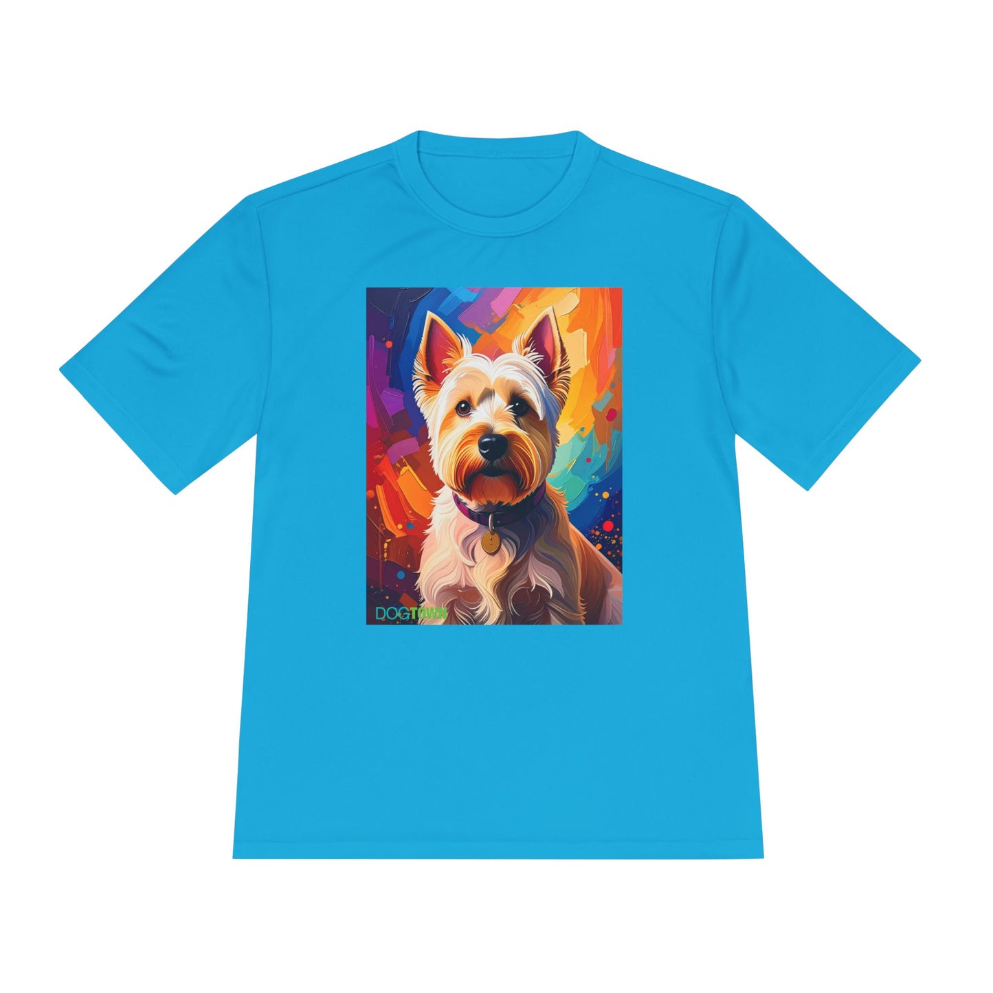 Pup Art Canvas Unisex Moisture Wicking Tee (West Highland White Terrier (Westie))