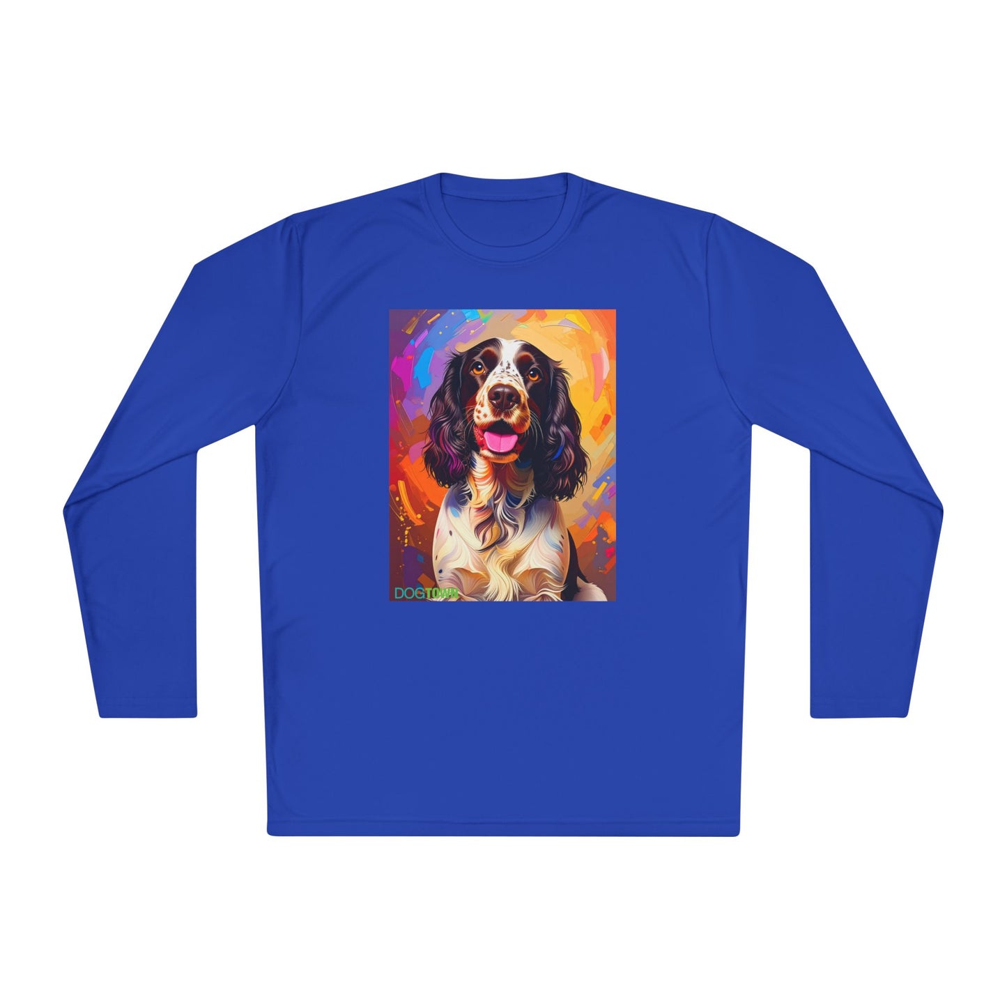Pup Art Canvas Sport Long Sleeve Tee (English Springer Spaniel - 3)