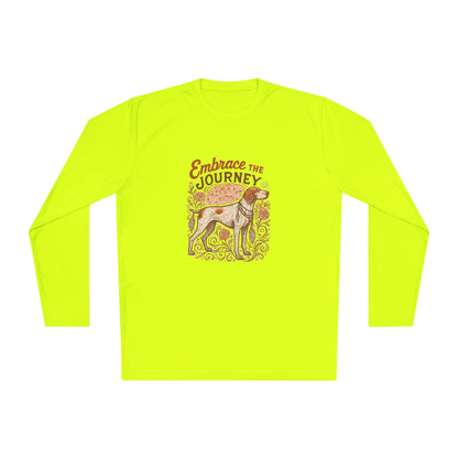 Dogtown Boho Revival "Embrace the Journey" Polyester Sport Long Sleeve Tee (German Shorthaired Pointer)