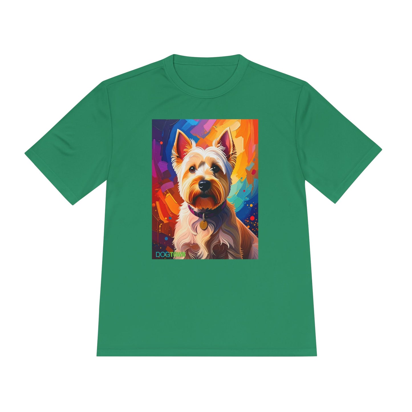 Pup Art Canvas Unisex Moisture Wicking Tee (West Highland White Terrier (Westie))