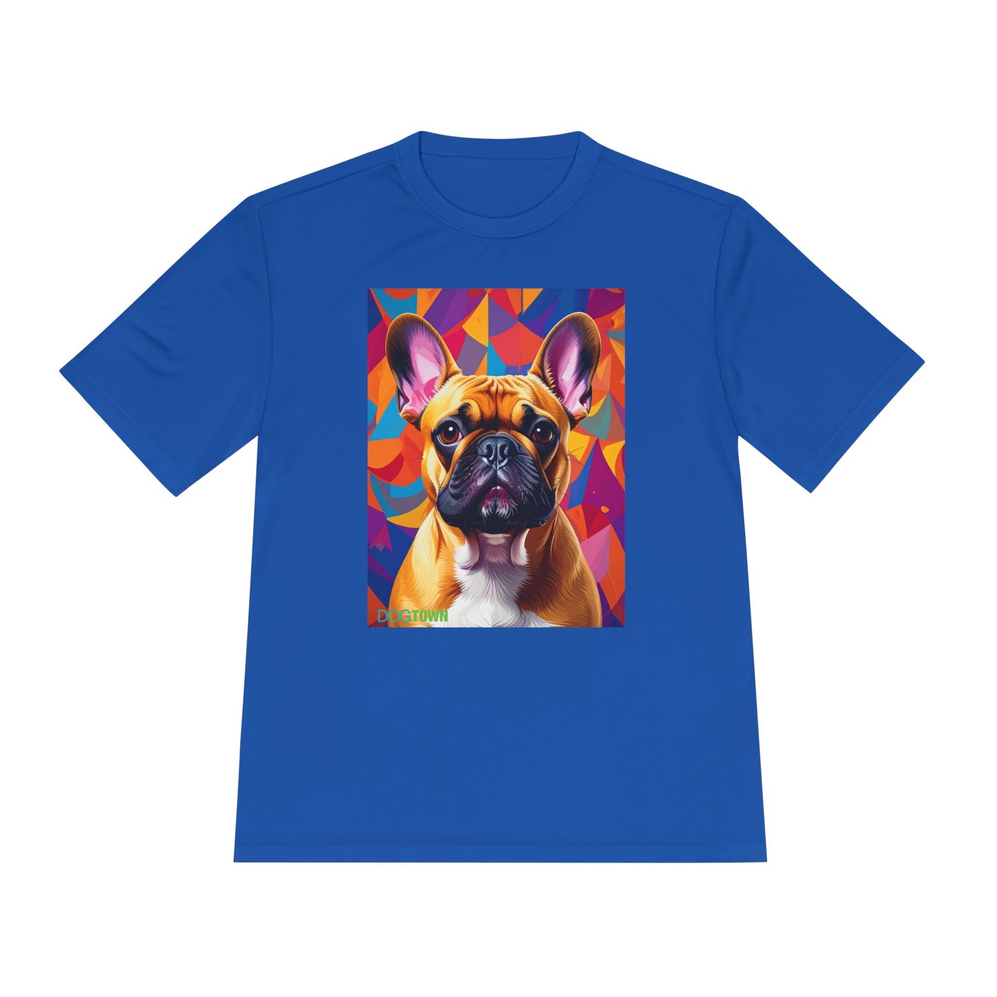 Pup Art Canvas Unisex Moisture Wicking Tee (French Bulldog)
