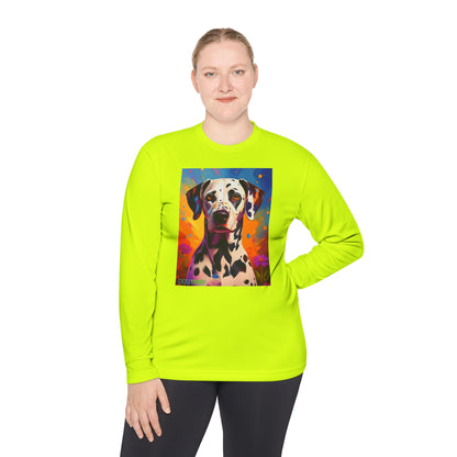 Pup Art Canvas Sport Long Sleeve Tee (Dalmation)