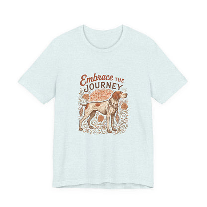 Dogtown Boho Revival "Embrace the Journey" Unisex Jersey Tee (German Shorthaired Pointer)