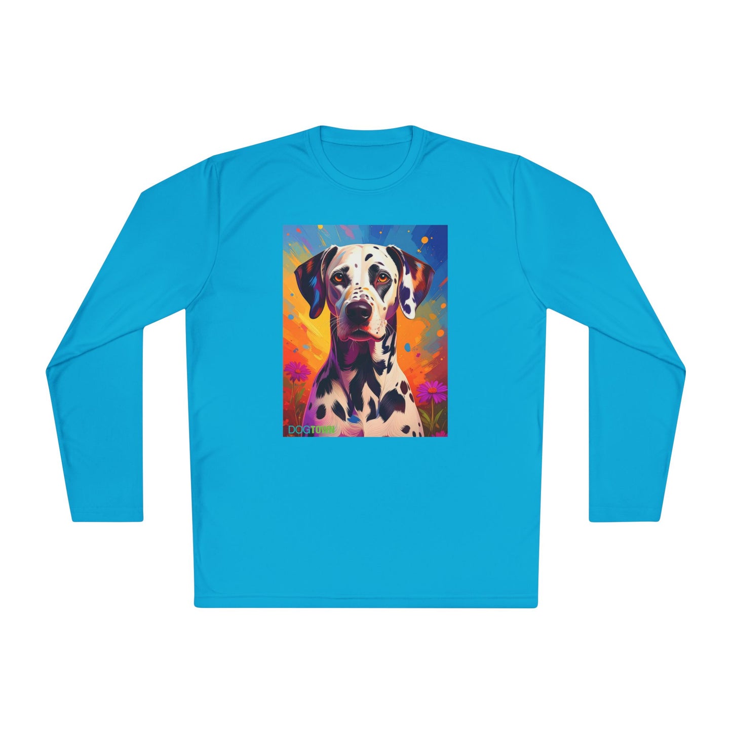 Pup Art Canvas Sport Long Sleeve Tee (Dalmation)