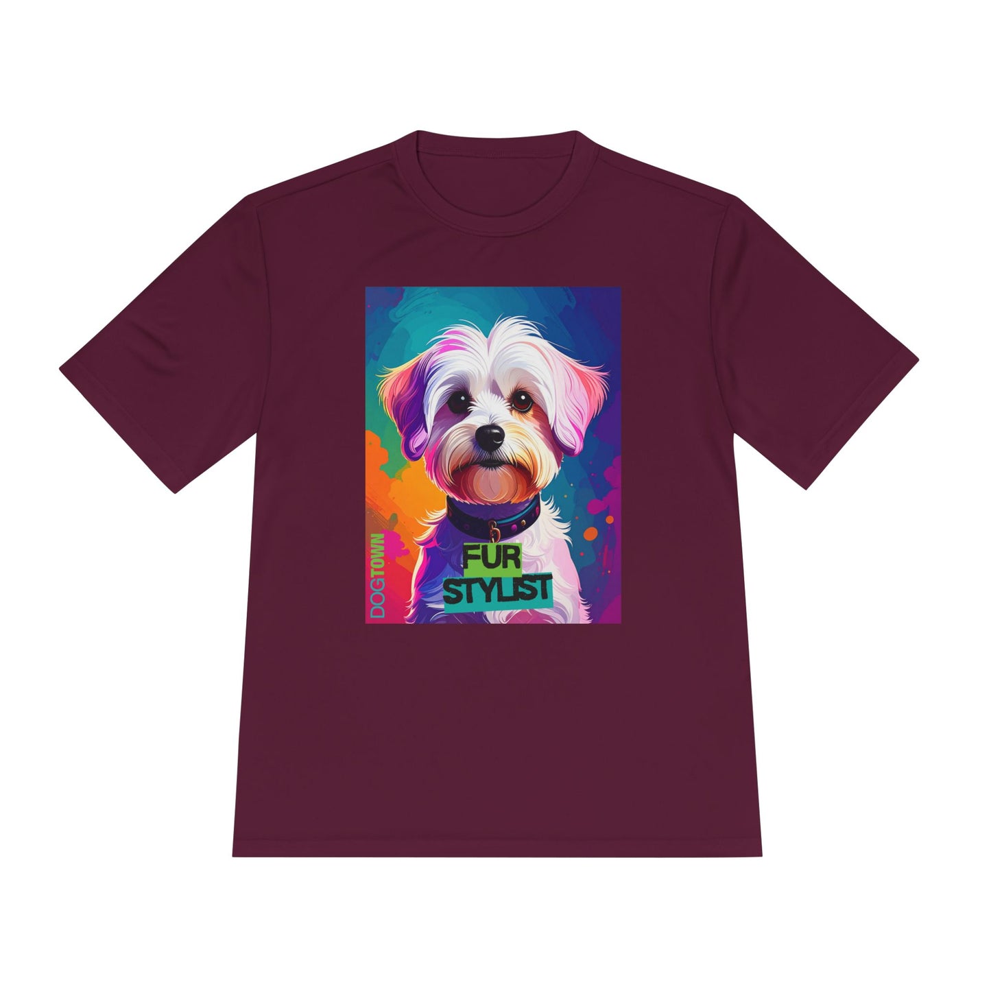 Dogtown Fur Stylist Groomer Shirt (Colorful with Havanese)