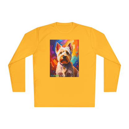 Pup Art Canvas Sport Long Sleeve Tee (West Highland White Terrier (Westie))