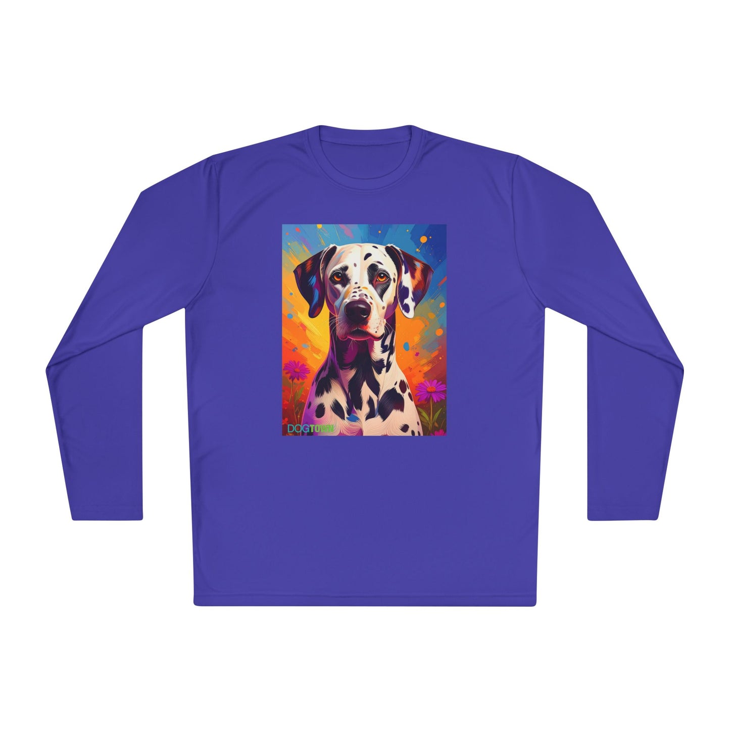 Pup Art Canvas Sport Long Sleeve Tee (Dalmation)