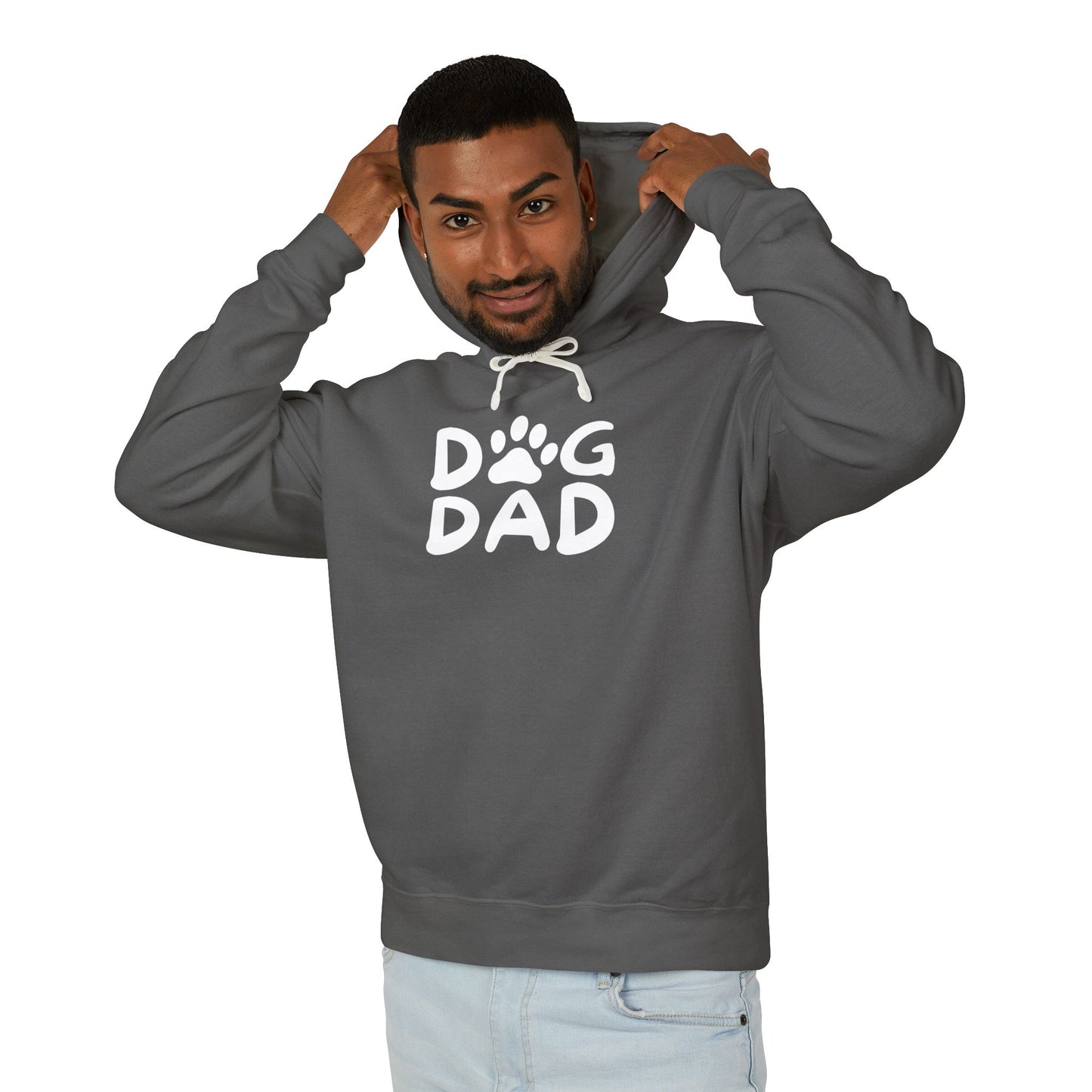 Dog Dad Lightweight Hoodie - Perfect Gift for Dog Lovers, Pet Owners, Fathers, Birthdays, Father's Day, Casual Wear