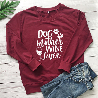 Dogs Mother Wine Lover Sweater