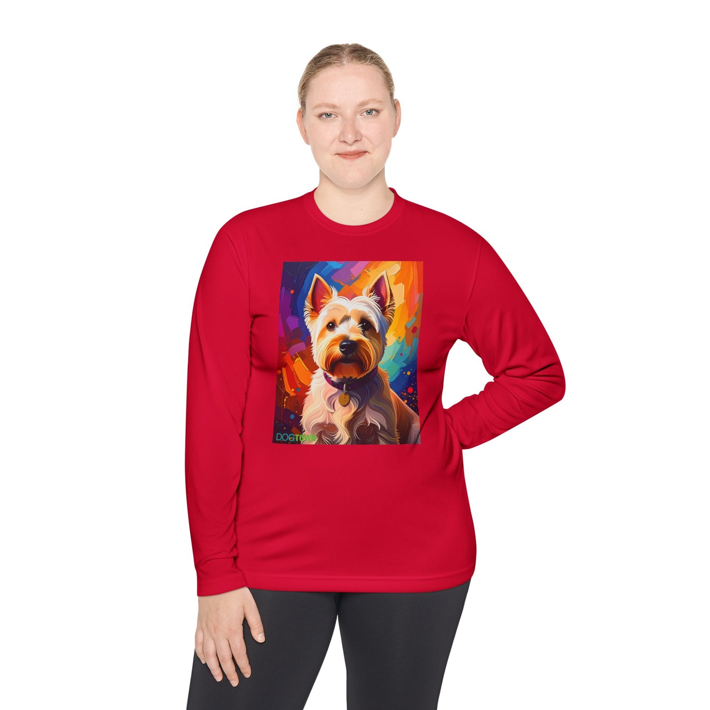 Pup Art Canvas Sport Long Sleeve Tee (West Highland White Terrier (Westie))