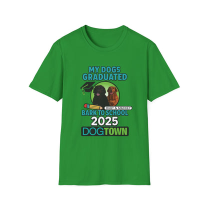Bark to School 2025 - Unisex T-Shirt (Ruby & Mackey)