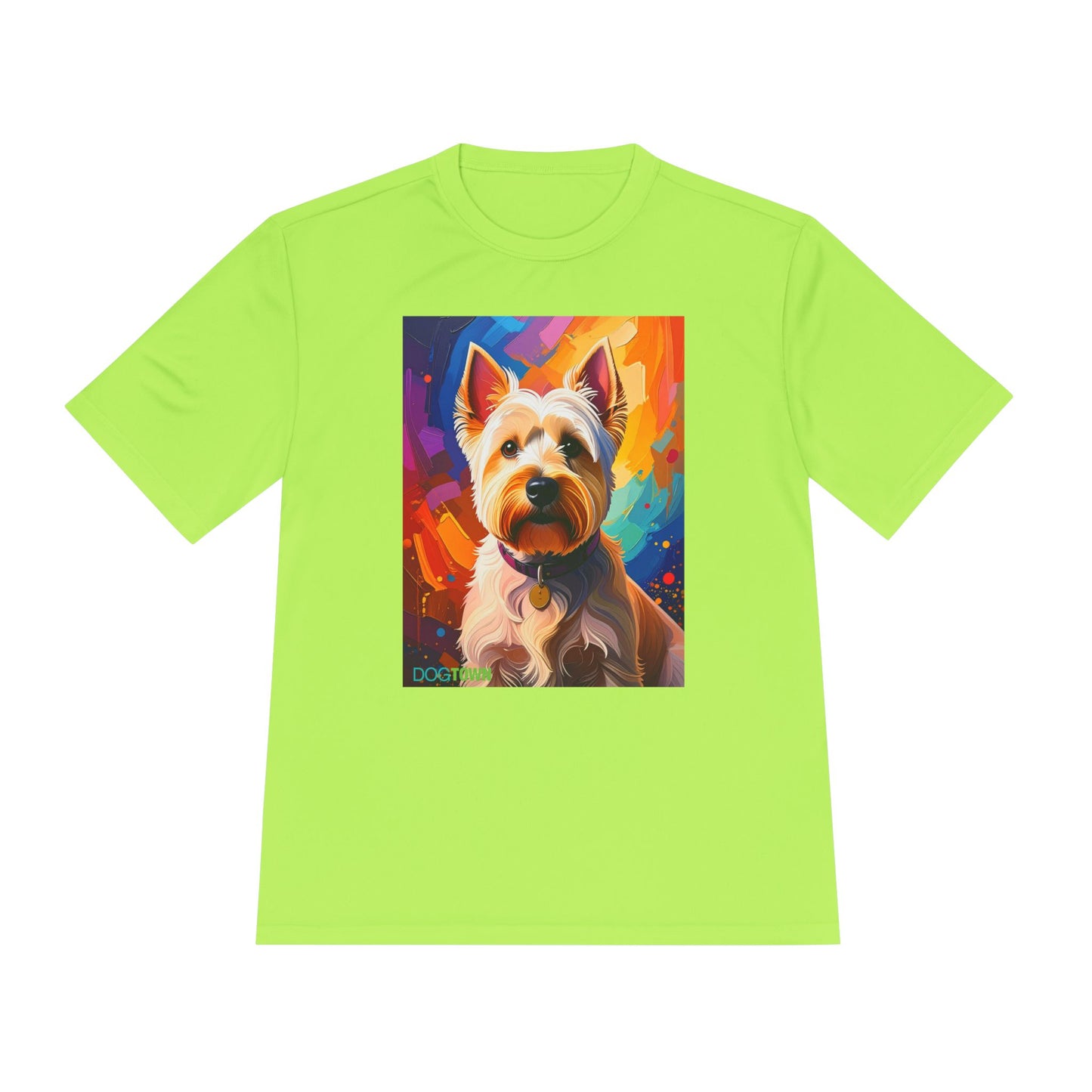 Pup Art Canvas Unisex Moisture Wicking Tee (West Highland White Terrier (Westie))
