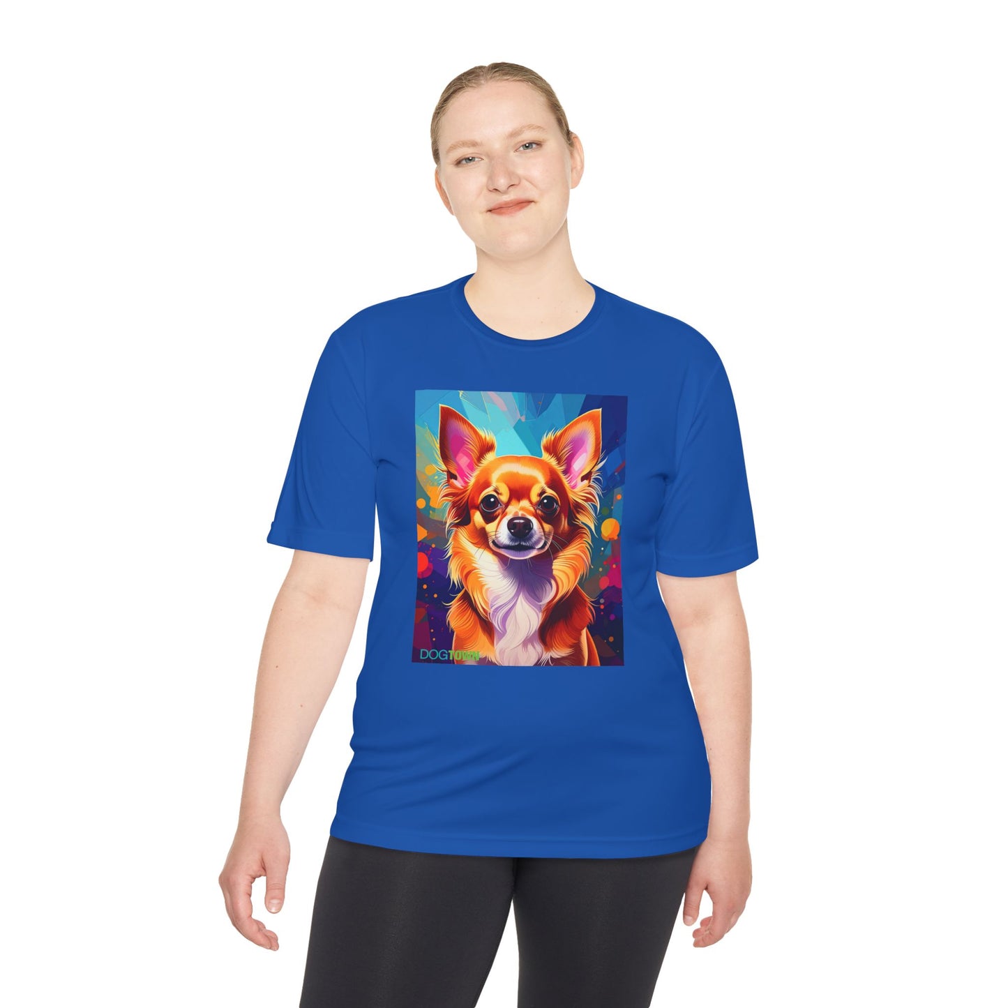 Pup Art Canvas Unisex Moisture Wicking Tee (Chihuahua)