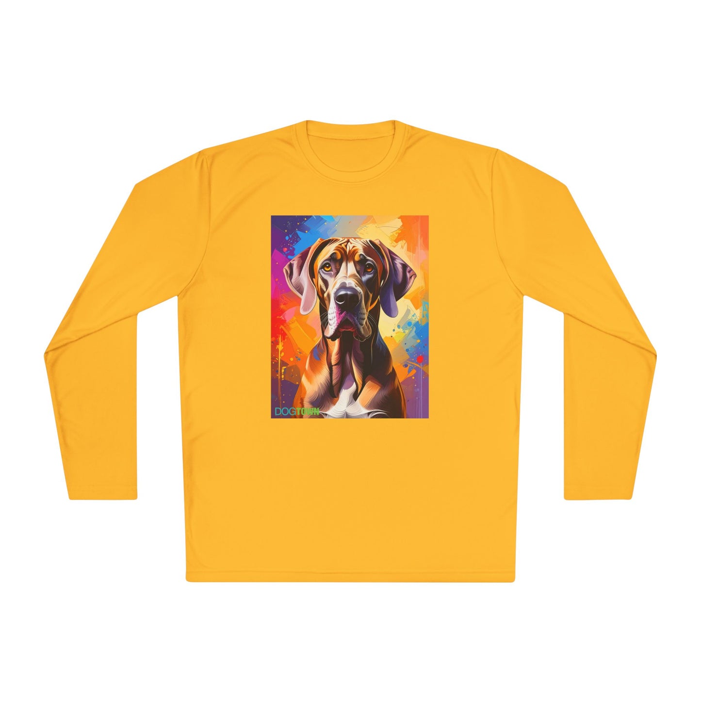Pup Art Canvas Sport Long Sleeve Tee (Great Dane)