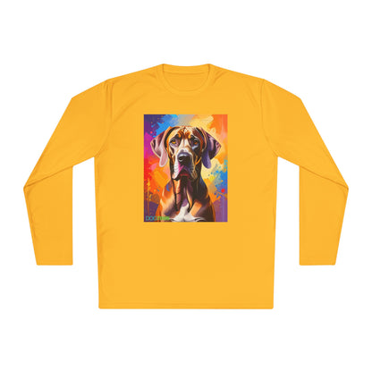 Pup Art Canvas Sport Long Sleeve Tee (Great Dane)
