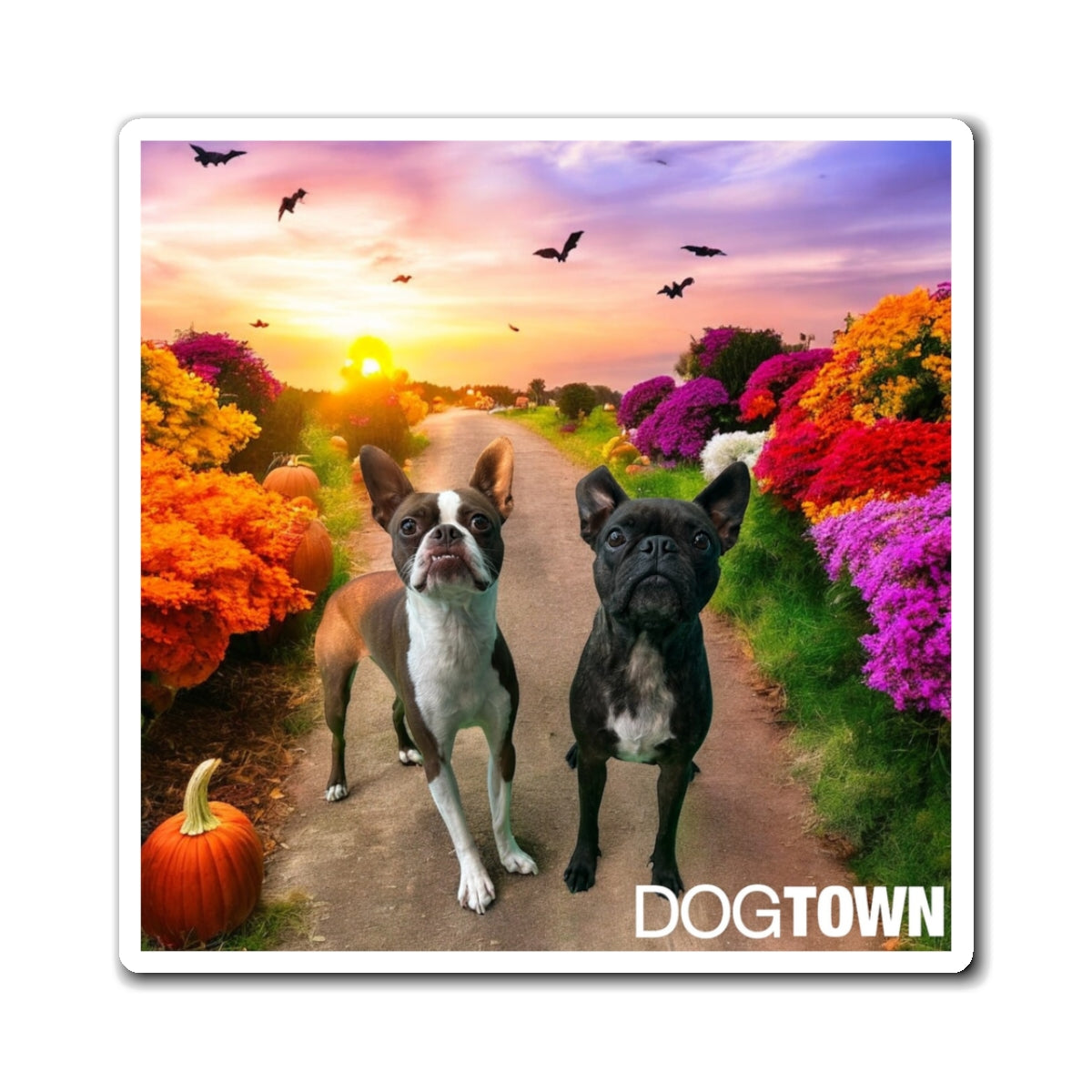 Duke & Ellie - 3x3 Halloween Magnet