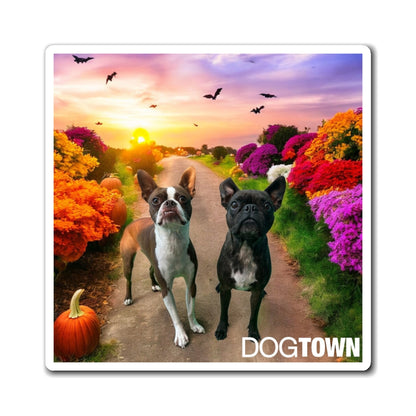 Duke & Ellie - 3x3 Halloween Magnet
