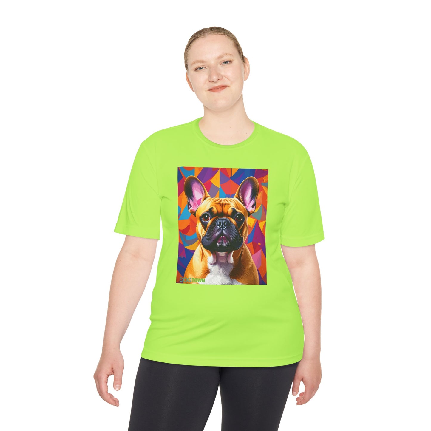Pup Art Canvas Unisex Moisture Wicking Tee (French Bulldog)