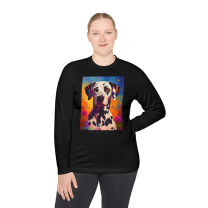 Pup Art Canvas Sport Long Sleeve Tee (Dalmation)