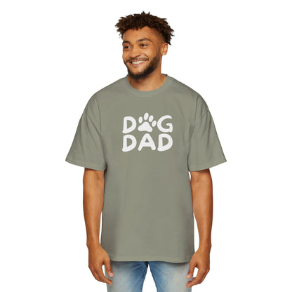 Dog Dad Heavy Oversized Tee, Perfect Gift for Dog Lovers, Casual Comfort, Father's Day, Pet Parent Apparel