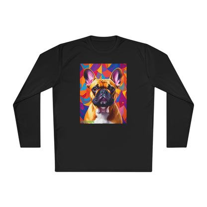Pup Art Canvas Sport Long Sleeve Tee (French Bulldog)