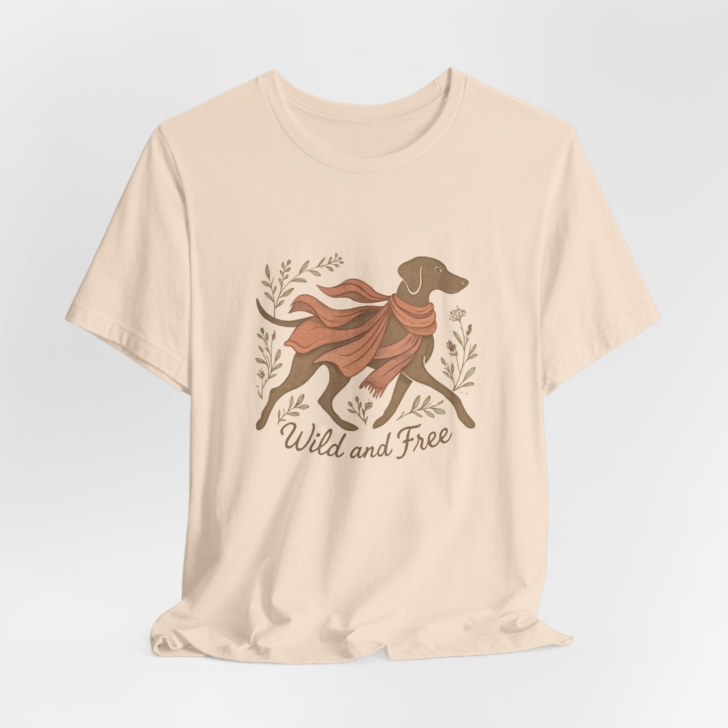Dogtown Boho Revival "Wild and Free" Unisex Jersey Tee (Weimaraner)