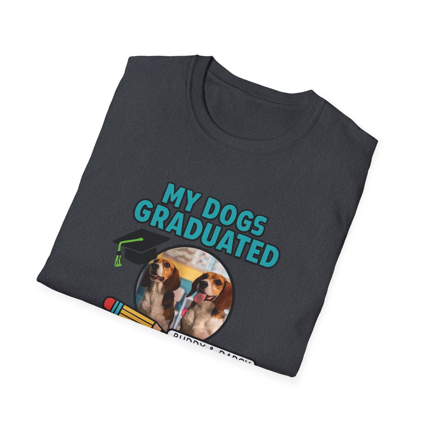 Bark to School 2025 - Unisex T-Shirt (Buddy & Darcy)