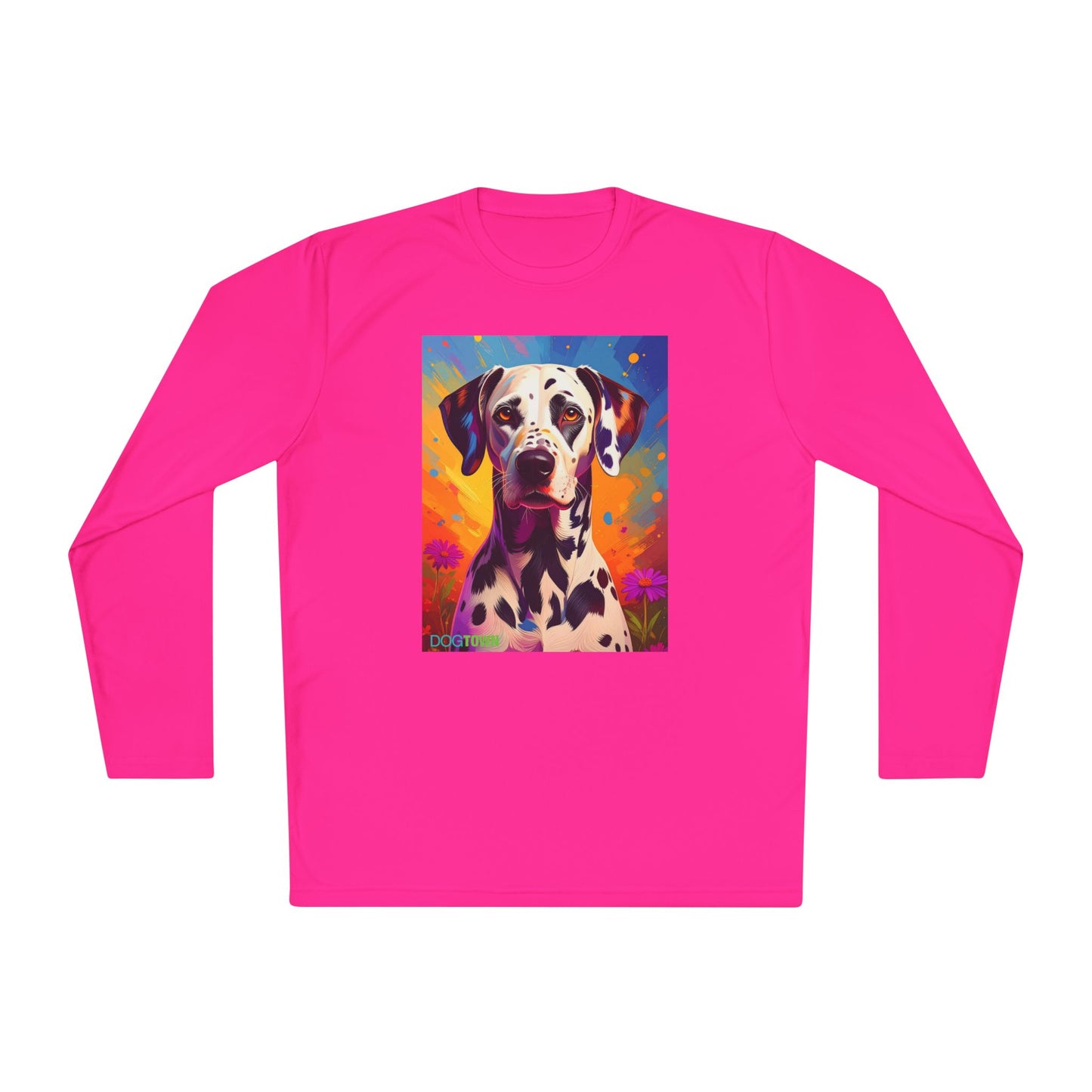 Pup Art Canvas Sport Long Sleeve Tee (Dalmation)