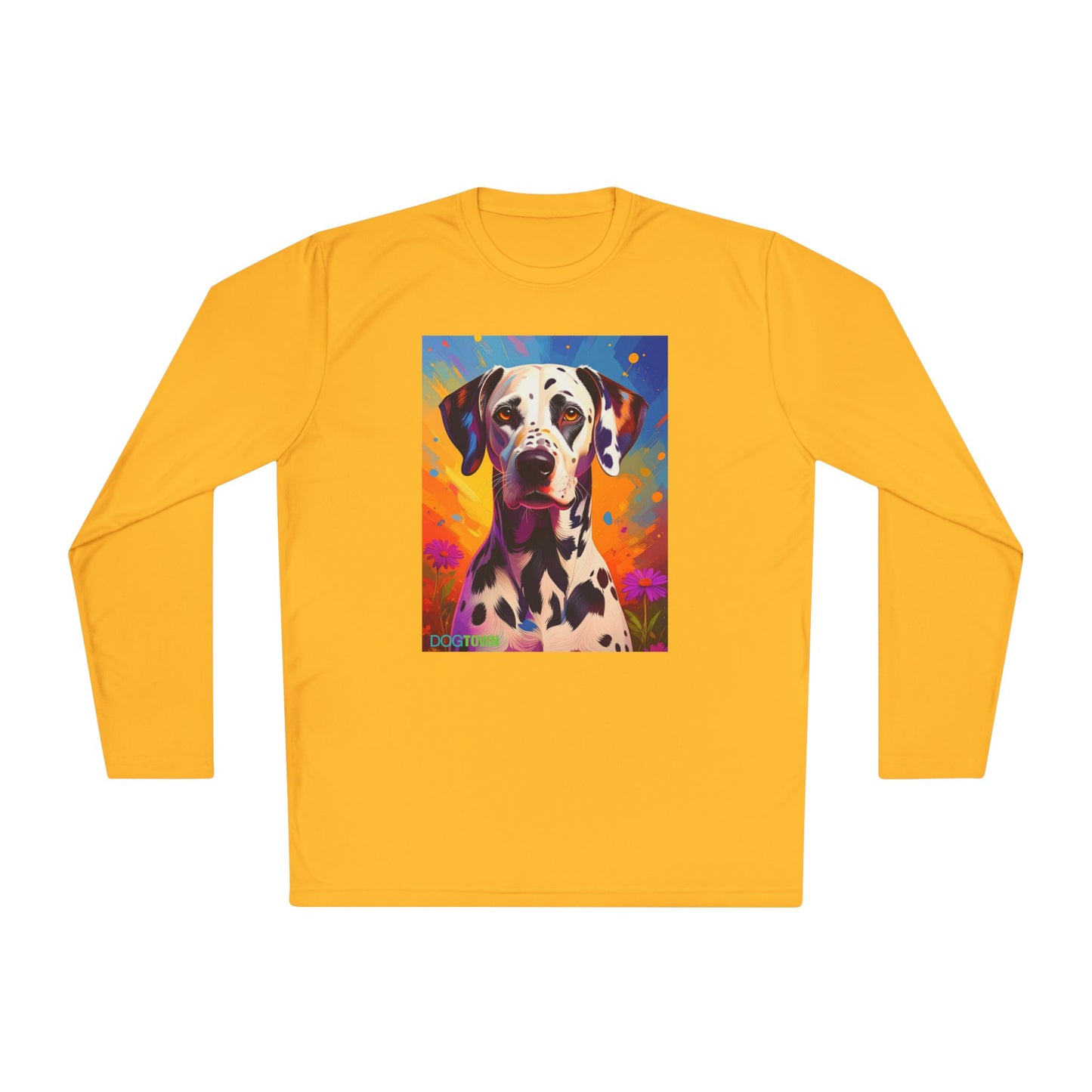 Pup Art Canvas Sport Long Sleeve Tee (Dalmation)