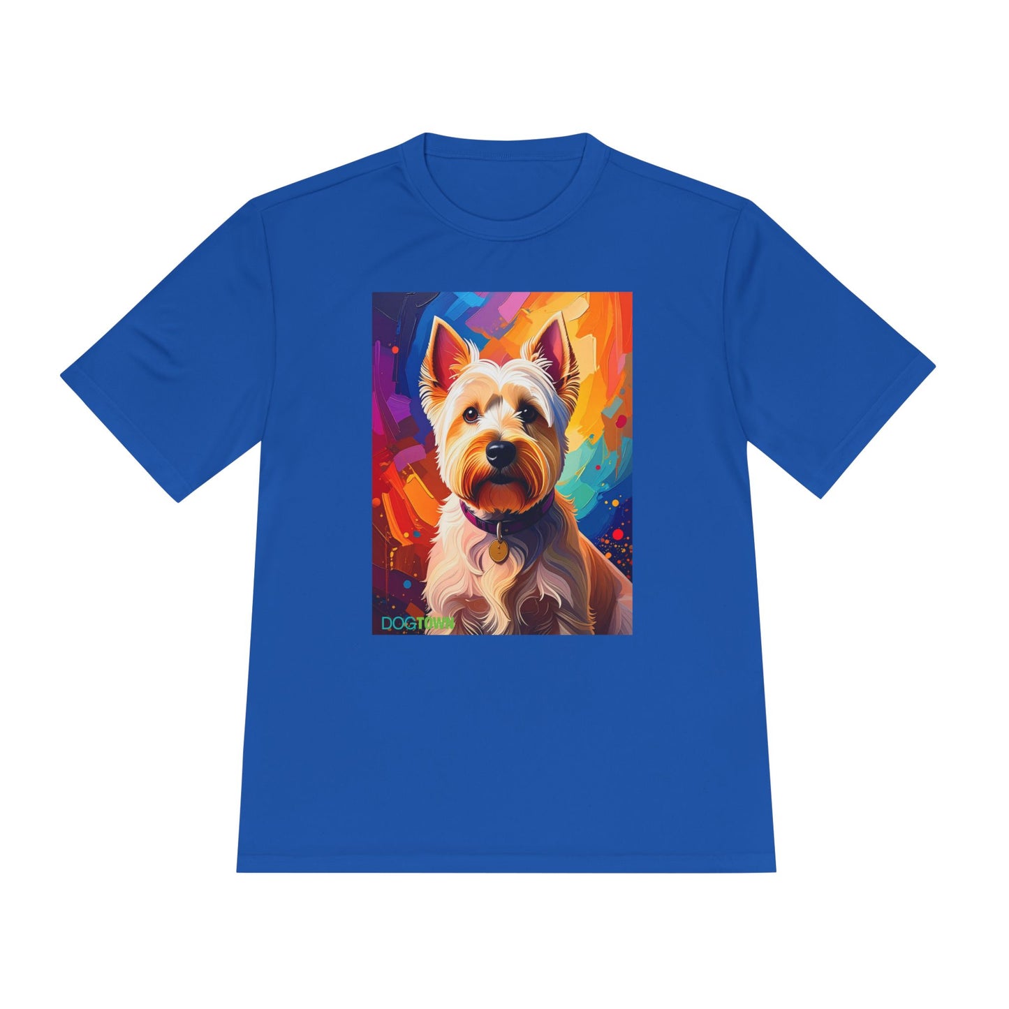Pup Art Canvas Unisex Moisture Wicking Tee (West Highland White Terrier (Westie))