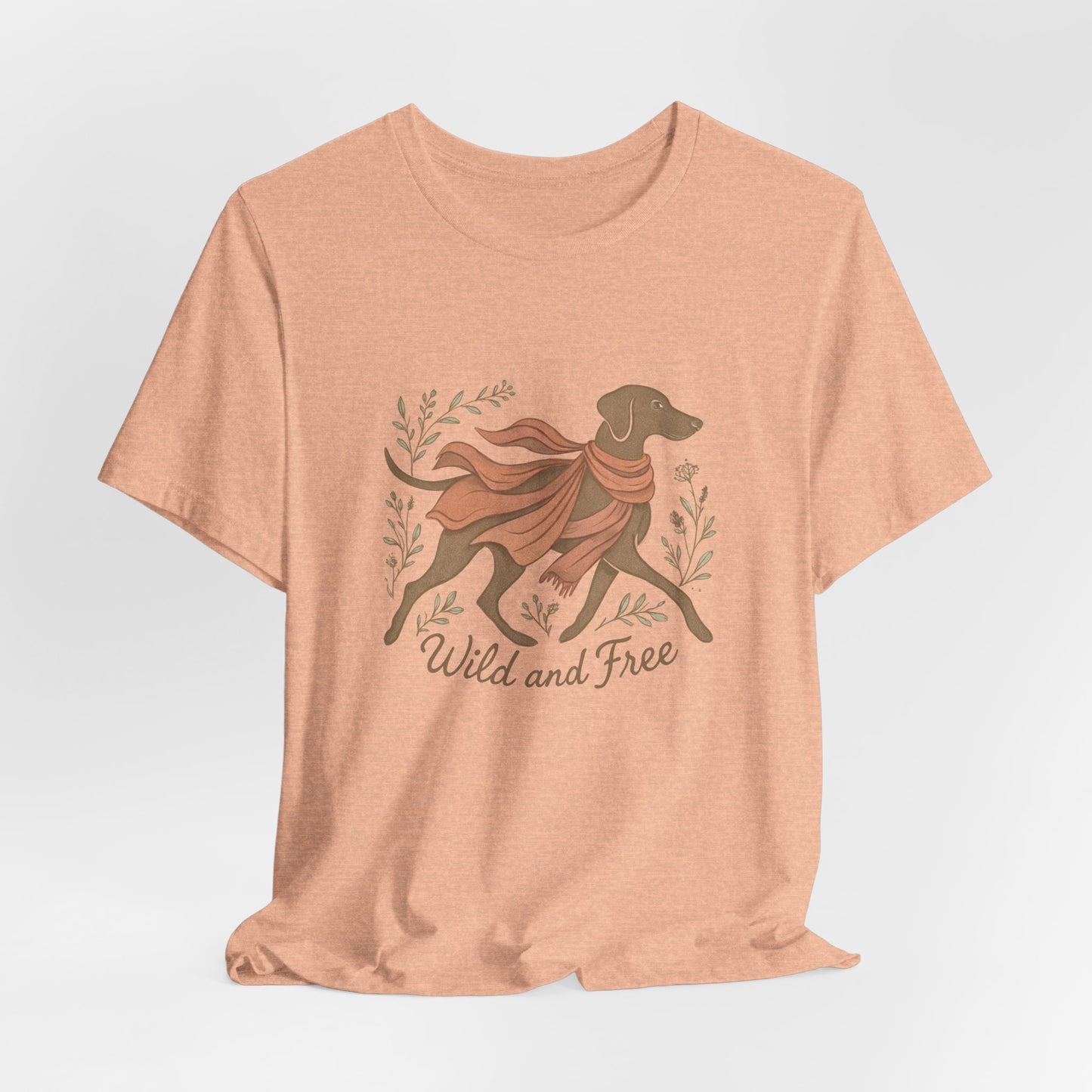Dogtown Boho Revival "Wild and Free" Unisex Jersey Tee (Weimaraner)