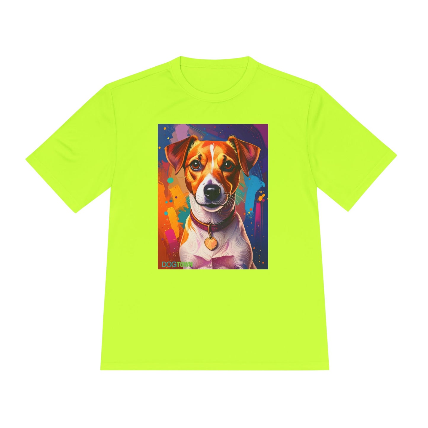 Pup Art Canvas Unisex Moisture Wicking Tee (Jack Russell Terrier)