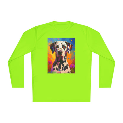 Pup Art Canvas Sport Long Sleeve Tee (Dalmation)
