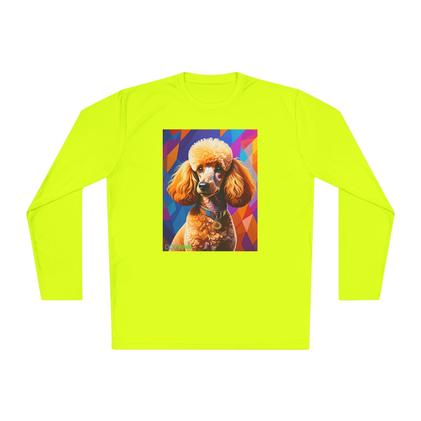 Pup Art Canvas Sport Long Sleeve Tee (Mini Poodle)