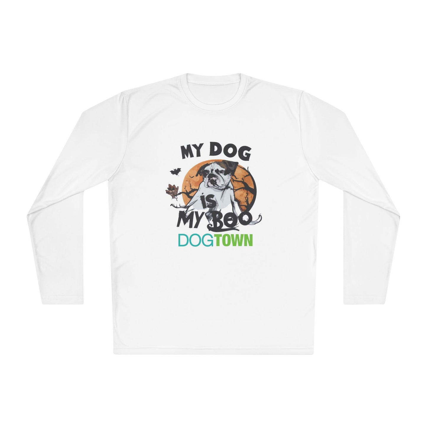 Dogtown "My Dog is my Boo" Halloween Long Sleeved Light Weight Polyester Tee