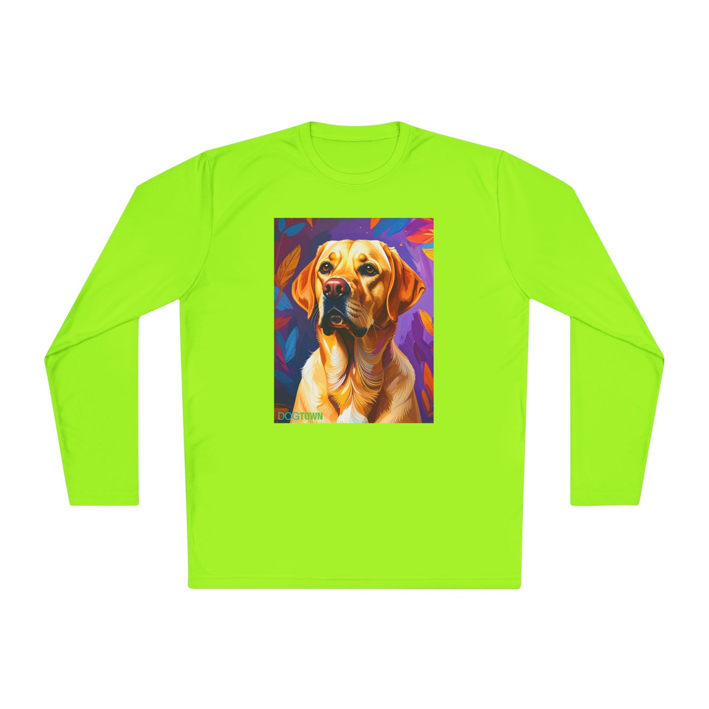 Pup Art Canvas Sport Long Sleeve Tee (Yellow Lab)
