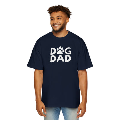 Dog Dad Heavy Oversized Tee, Perfect Gift for Dog Lovers, Casual Comfort, Father's Day, Pet Parent Apparel