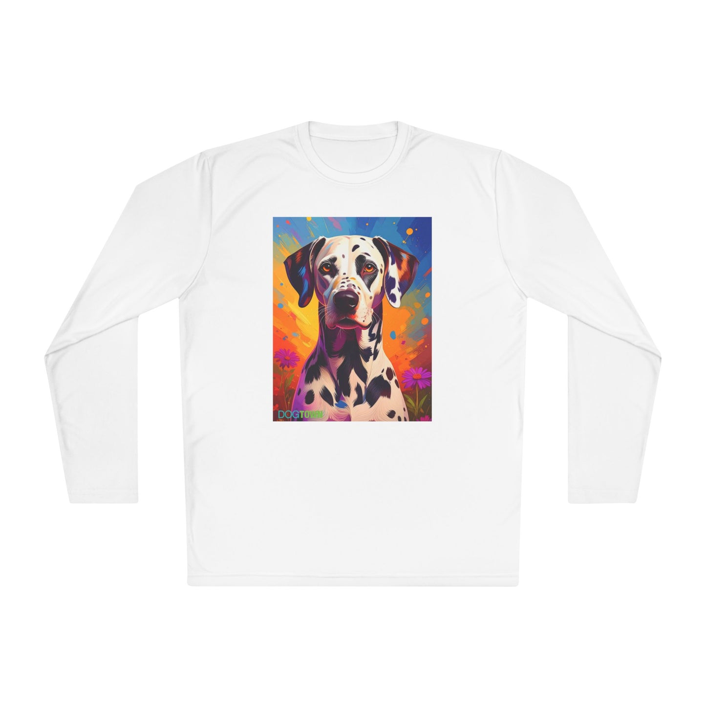 Pup Art Canvas Sport Long Sleeve Tee (Dalmation)