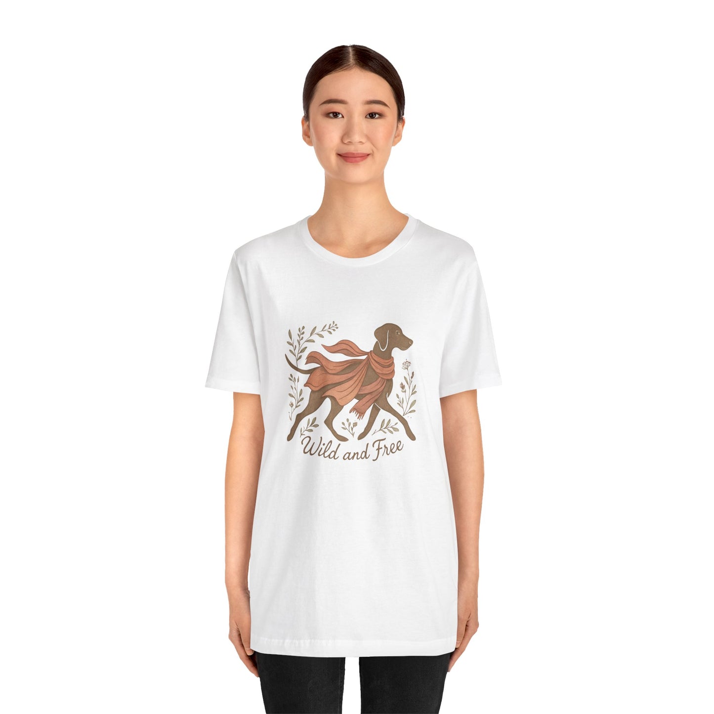 Dogtown Boho Revival "Wild and Free" Unisex Jersey Tee (Weimaraner)
