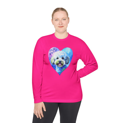 Dogtown Fur Stylist Groomer Long Sleeve Shirt (Doodle with Heart)