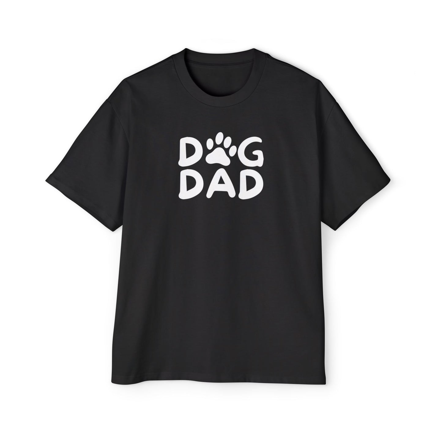 Dog Dad Heavy Oversized Tee, Perfect Gift for Dog Lovers, Casual Comfort, Father's Day, Pet Parent Apparel